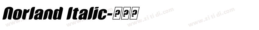 Norland Italic字体转换